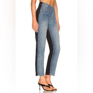 superdown Carmen Two Tone Jean in Blue & Washed Black
